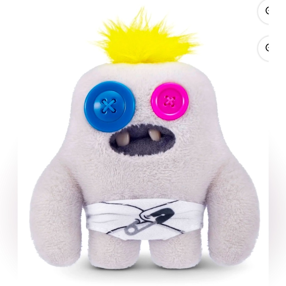 Fuggler Funny Ugly Monster Baby Fugg Edition 3.5” Gray Sasquoosh - NEW